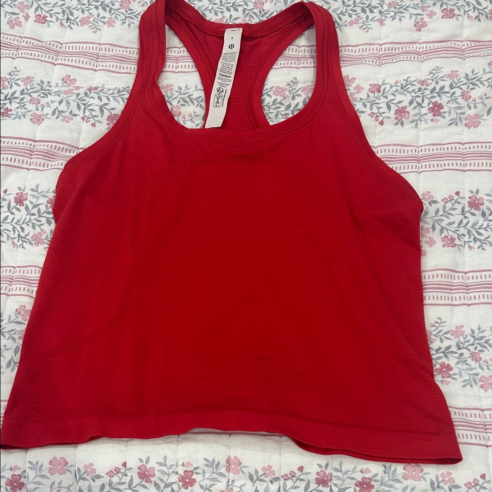 lululemon athletica Red Muscle Tee